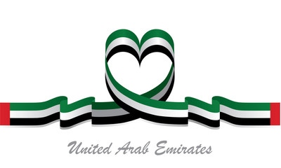 united arab emirates love flag