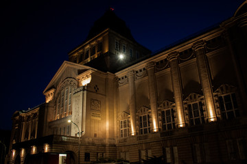 Museum by night architecture