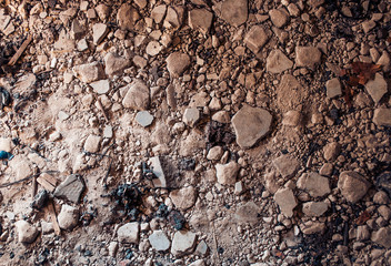 construction garbage textured concrete