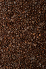 Roasted Coffee Beans Filling the whole Frame - Portrait Orientation