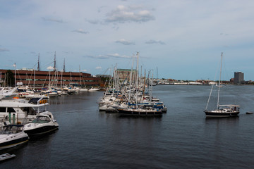 Fototapeta na wymiar Boston Harbor Massachusetts