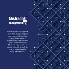 Abstract modern background with rhombus and dots. Eps10 Vector illustration