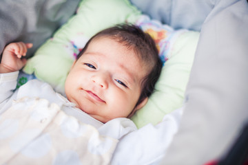 Adorable beautiful newborn baby