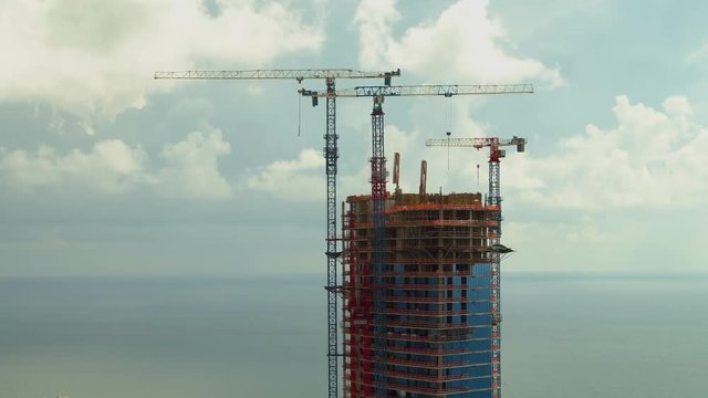Aerial video Armani Casa Residences Sunny Isles Beach