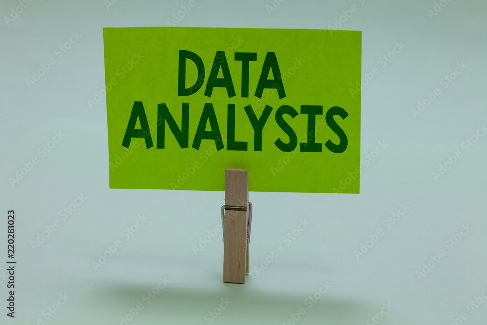 Poster conceptual hand writing showing data analysis. business photo showcasing translate numbers to analyt