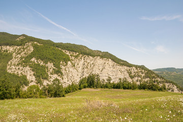 Panorama dell'Appennino emiliano (Berceto, Italia)