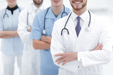 closeup.a group of doctors.