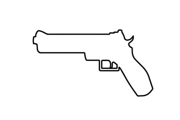 gun icon. vector illustration