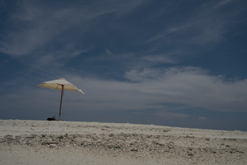 Fototapeta na wymiar Lingua di sabbia maldiviana