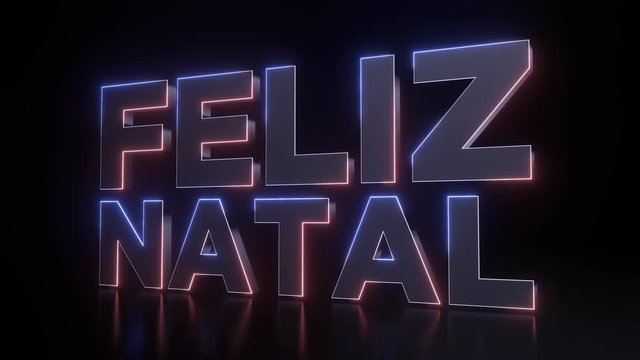 Merry Christmas 3D Animation &ndash; Brasil (portugu&ecirc;s)