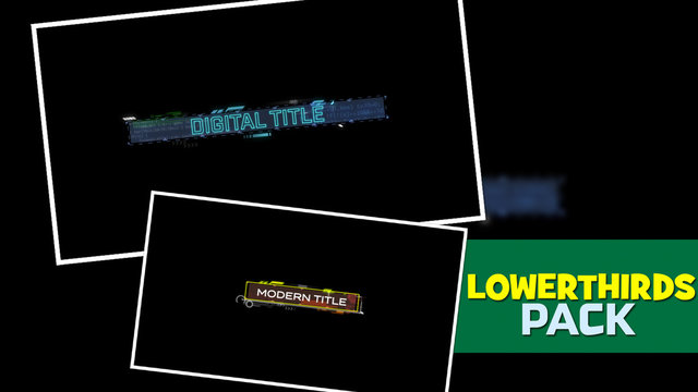 Scrolling Code Glitch Lower Third