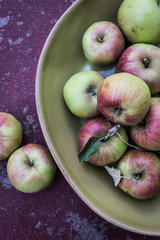 Apples in a bowl