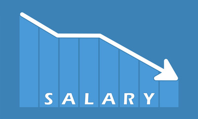 Salary - decreasing graph