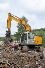 Obraz premium Hausabbruch (Kran) 