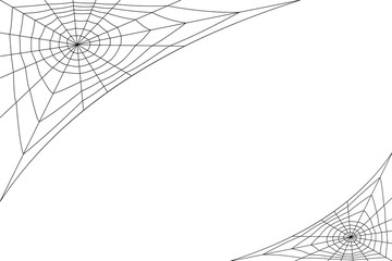 concentric white web on a white background