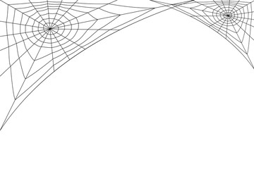 concentric white web on a white background