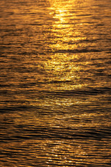 Golden sea at sunrise pattern