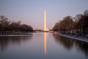 Washington DC Monuments Cherry Blossoms