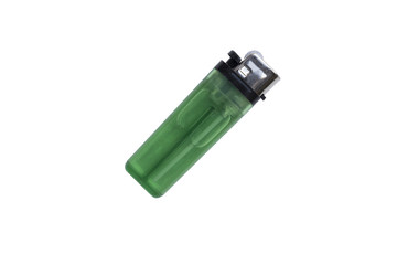 Clear Green plastic gas lighter. Gas lighter isolated on white background with clipping part for design. lighter, lighter “lighter” “lighter” “lighter” “lighter” “lighter “lighter “lighter “lighter