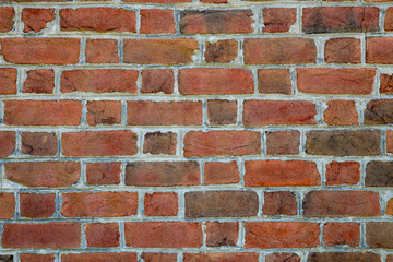 Red brick wall background on old building in Saint Michaels Talbot County Mid Atlantic Maryland USA