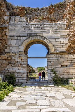 Izmir, Turkey, 24 May 2008: St. Jean Church at Selcuk