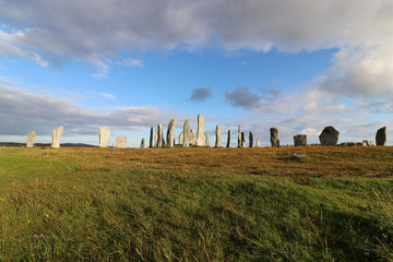 Callanish Steinkreis im Abendlicht, Insel Lewis