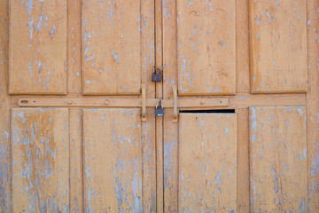 Background texture gray old board wood lock