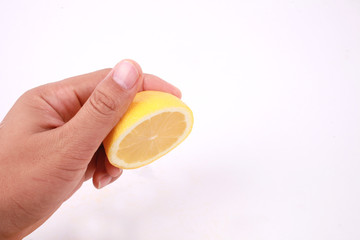 Lemon isolated on white