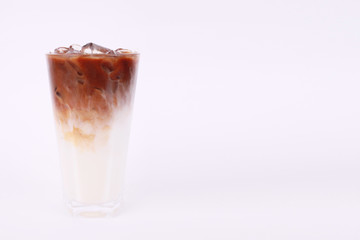Ice Coffee on white background