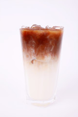 Ice Coffee on white background