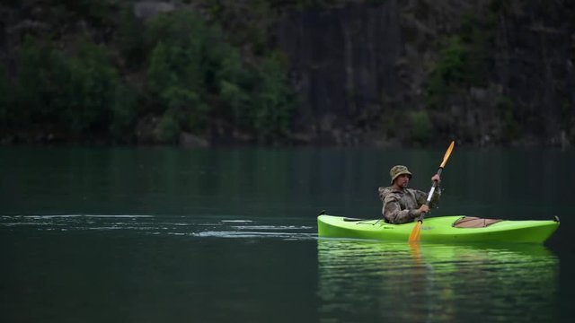 Kayak Trip on the Scenic Glacial Lake