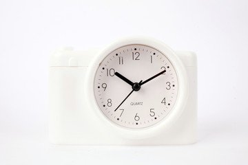 Analog clock isolated on white