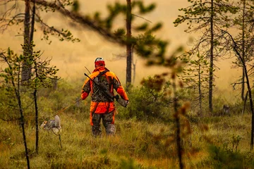 Foto op Plexiglas Jager en jachthonden jagen in de wildernis © RobertNyholm