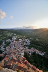 Veduta di Pennadomo al tramonto - Chieti - Abruzzo - Italia