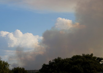 Burning clouds