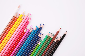 Pencil Colour isolated on white background