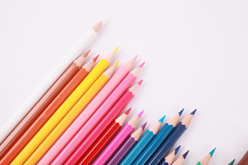 Naklejka premium Pencil Colour isolated on white background