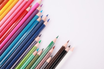 Pencil Colour isolated on white background