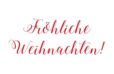 Fototapeta na wymiar Illustration of Fröhliche Weihnachten