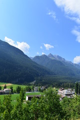 Fototapeta na wymiar Val Sinestra im Unterangadin Kanton Grabünden 
