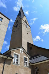 Fototapeta premium Reformierte Kirche St. Johann in Davos , Kanton Graubünden 