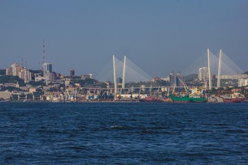 Fototapeta na wymiar Vladivostok, the port city.