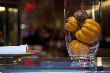 Pumpkin in the glass