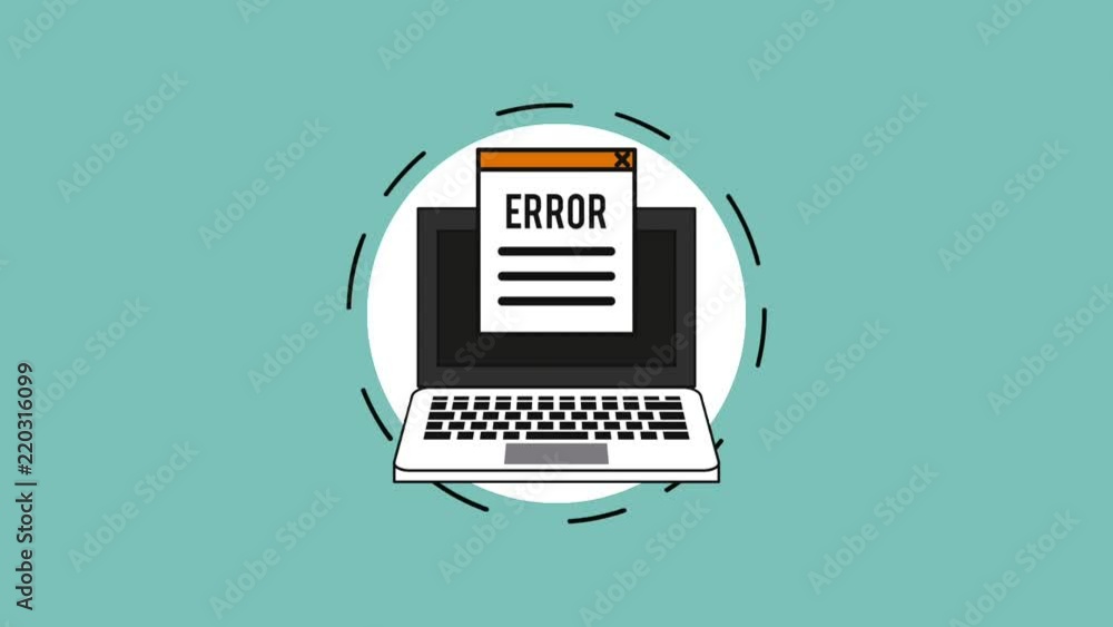 Poster under construction website error 404 from laptop high definition animation colorful scenes