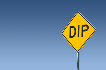 Obraz premium Yellow Dip Sign