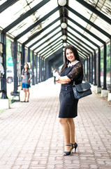 A portrait of a beautiful young asian business woman