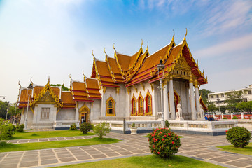 Naklejka premium Marble temple (Wat Benchamabophit)