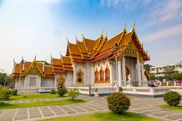 Foto op Plexiglas Marble temple (Wat Benchamabophit) © Sergii Figurnyi