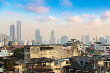 Obraz premium Aerial view of Bangkok
