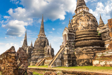 Ayutthaya Historical Park, Thailand - obrazy, fototapety, plakaty